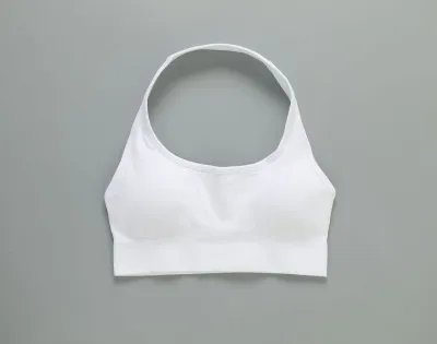 Women Seamless Halter-Neck Backless Yoga Sports Bra