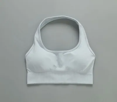 Women Seamless Halter-Neck Backless Yoga Sports Bra