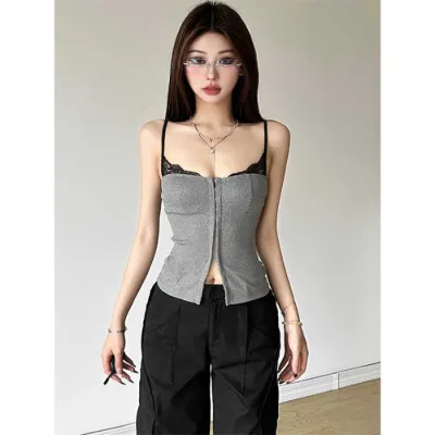 Sexy Women Lace Patchwork Camis Tank Top