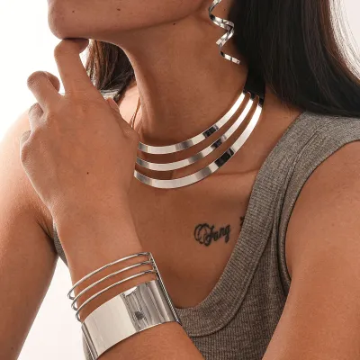 Fashion Personalized Metal Jewelry Set For Women
