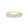 14K Gold White Stone-R021