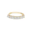 14K Gold 4Mm White Stone-R106