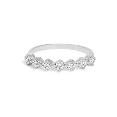 Women Fashion Simple Copper Zircon Ring Heart Geometric