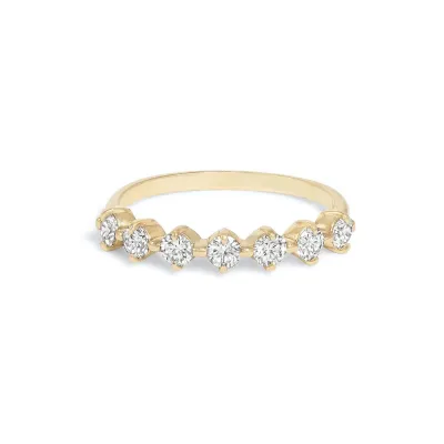 Women Fashion Simple Copper Zircon Ring Heart Geometric