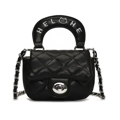 Fashion Solid Color Mini Crossbody Bag With PU Leather Latch Closure