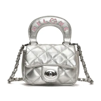 Fashion Solid Color Mini Crossbody Bag With PU Leather Latch Closure