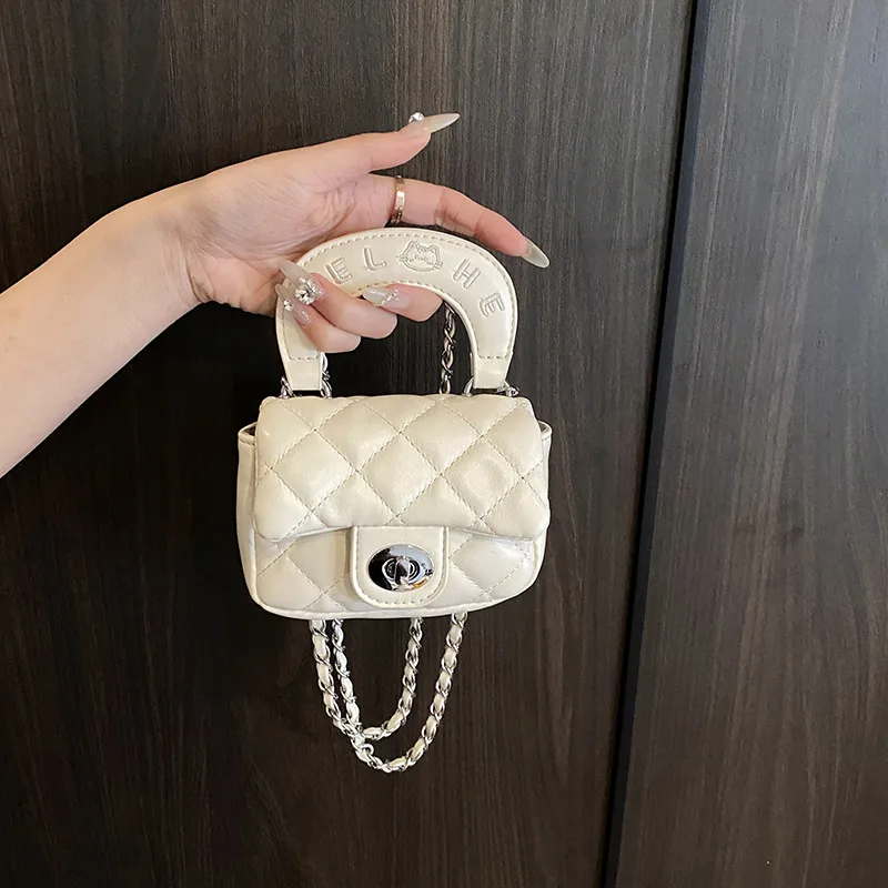 Fashion Solid Color Mini Crossbody Bag With PU Leather Latch Closure