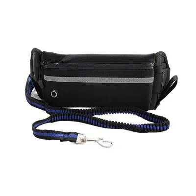 Outdoor Running Hands-Free Retractable Pet Leash Waist Bag with Diving Material