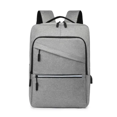 Men Casual Business Commute USB Oxford Backpack for Laptop 14 Inch