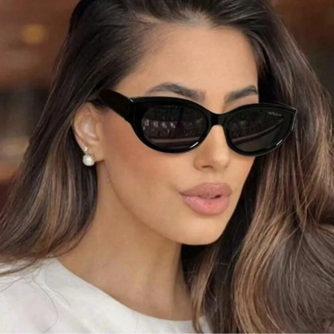 Fashion UV-Resistant Oval Frame Sunglasses