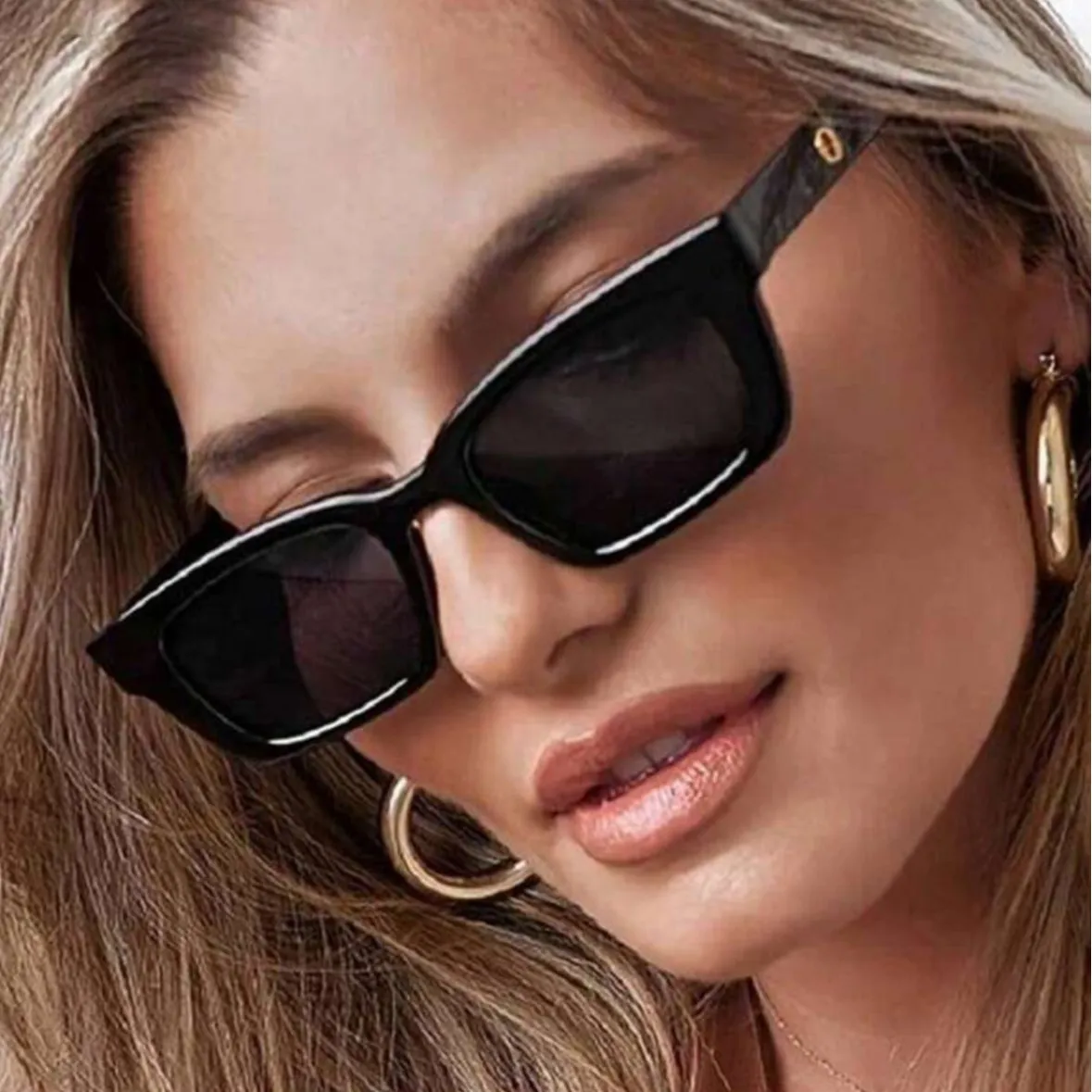 Vintage Square Frame Pc Sunglasses