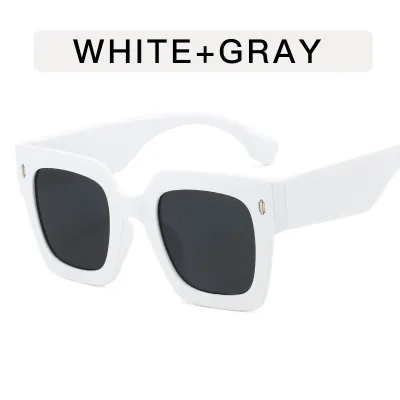 Casual Minimalist Square Frame Box Sunglasses
