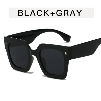 Casual Minimalist Square Frame Box Sunglasses