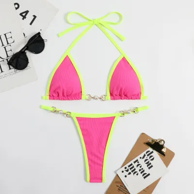 Women Sexy Contrast Bikini