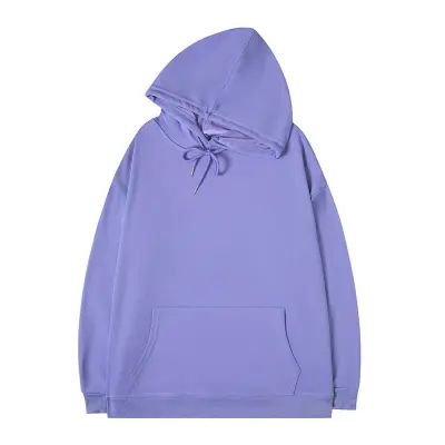 Women's Loose Fit Pullover Hoodie Solid Color