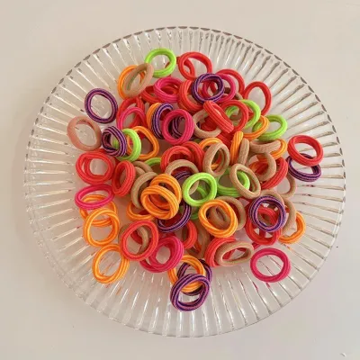 Children Fashion Multicolor Elastic Geometry Hair Ring Rubber Band