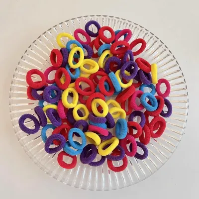 Children Fashion Multicolor Elastic Geometry Hair Ring Rubber Band