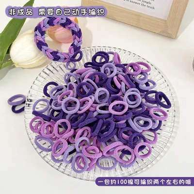 Children Fashion Multicolor Elastic Geometry Hair Ring Rubber Band