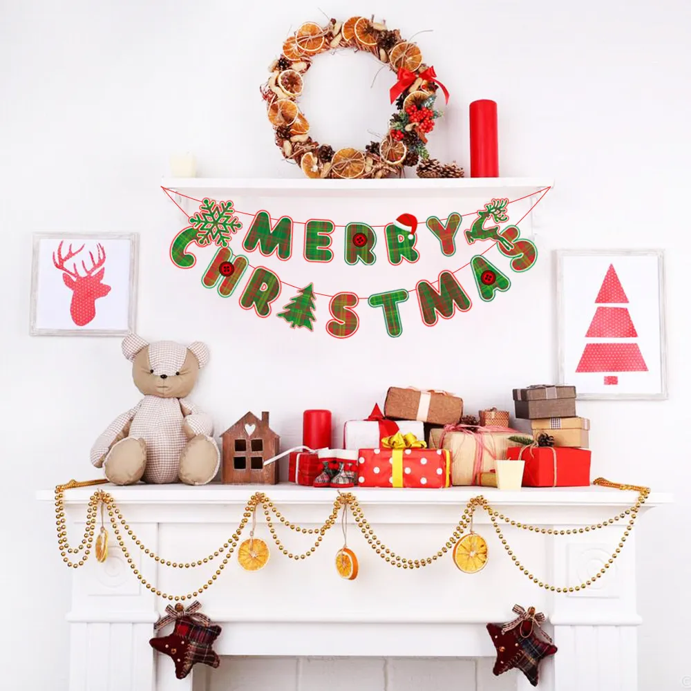 Christmas Printed Balloons Package 2026 Christmas Sequins Spiral Paper Fan Flower Christmas Letter Banner Flag Balloon