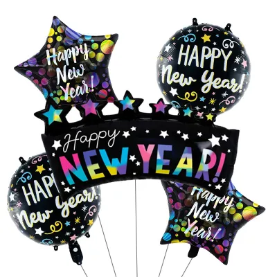 Happy New Year New Balloon Suit Family Party Party Layout Balloons