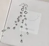 Double Layer Dewdrop Tassel Earrings