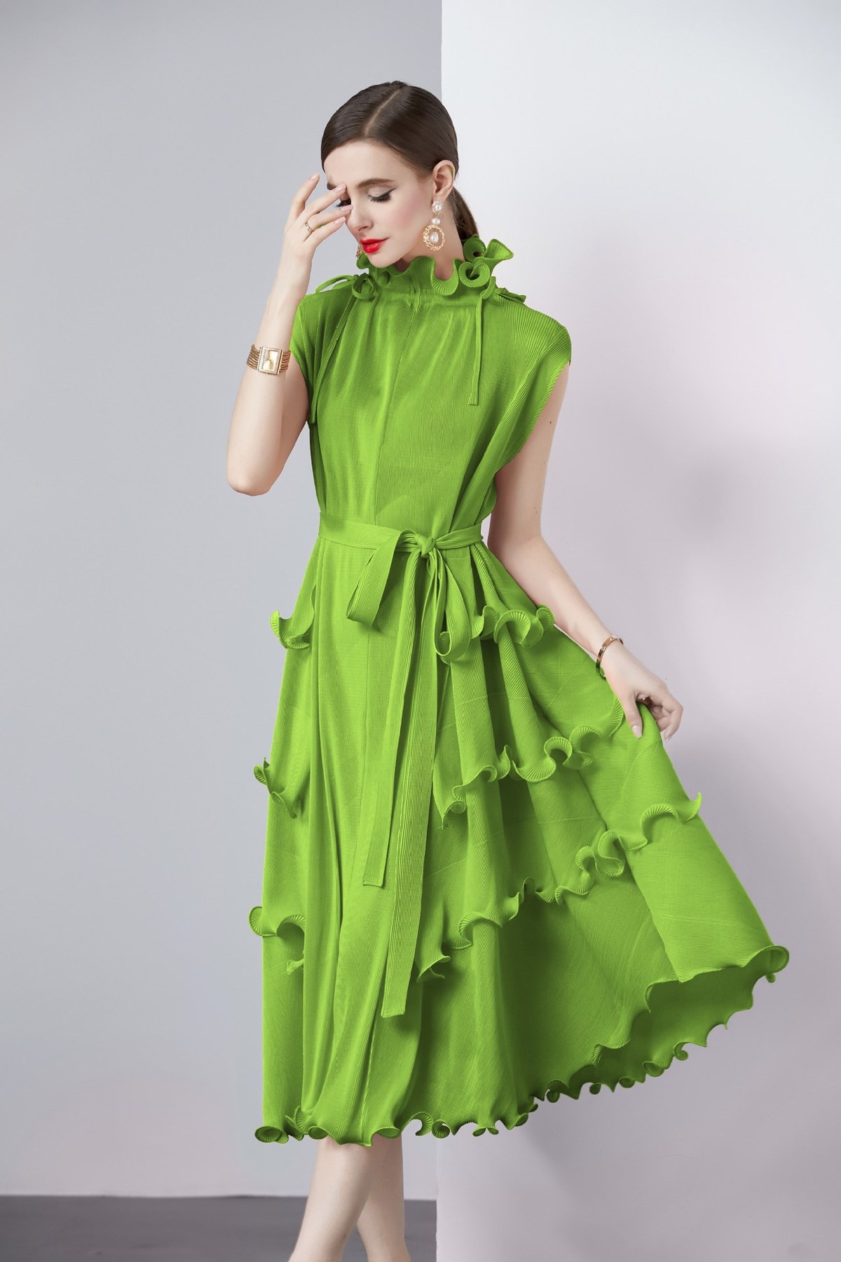 【タグ付き】Hesiod Frills Dress THE TOE THE TOE Hesiod Frills Dress