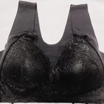 Women Sexy Plus Size Lace Front Buckle Bra Vest Style
