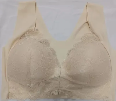 Women Sexy Plus Size Lace Front Buckle Bra Vest Style