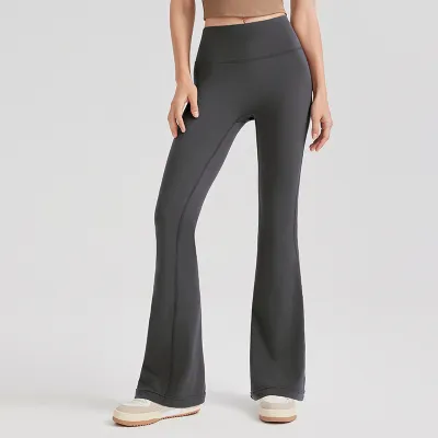 Women Yoga High Waist Sports Leggings Solid Color