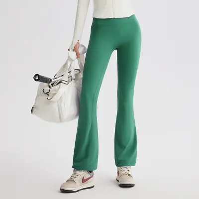 Women Yoga High Waist Sports Leggings Solid Color