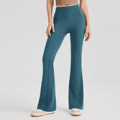 Women Yoga High Waist Sports Leggings Solid Color