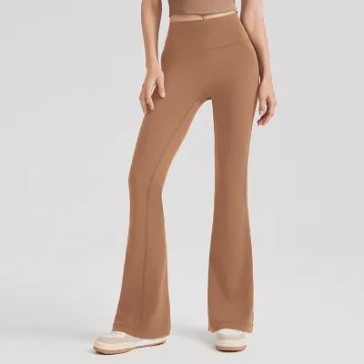 Women Yoga High Waist Sports Leggings Solid Color
