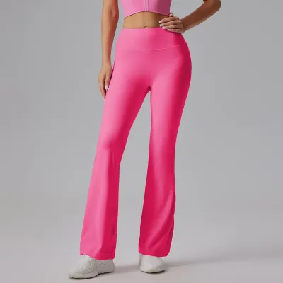 Women Yoga High Waist Sports Leggings Solid Color
