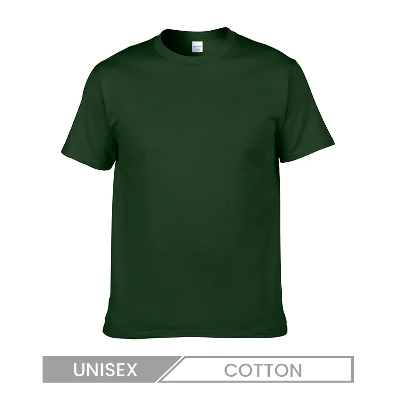 Unisex Casual Solid Color Cotton T-Shirt with Seamless Design