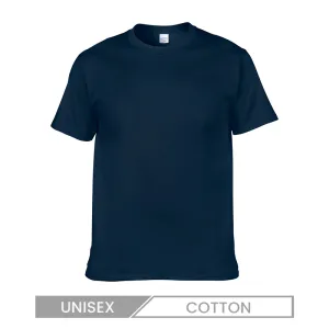 Unisex Casual Versatile Solid Color Cotton T-Shirt