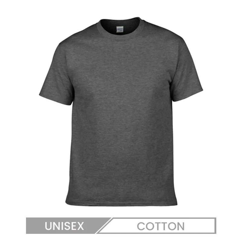 Unisex Casual Cotton Crewneck T-Shirt - Seamless Design, Solid Color