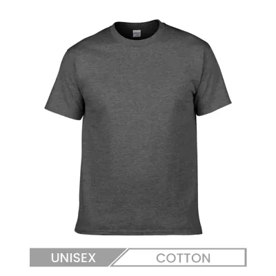 Unisex Casual Cotton Crewneck T-Shirt - Seamless Design, Solid Color