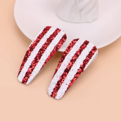 Kids American Independence Day Glitter Flash Hair Clip