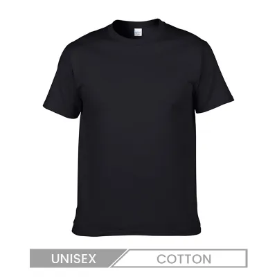 Unisex Casual Versatile Solid Color Cotton Crewneck T-Shirt