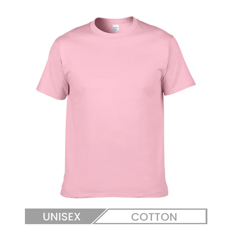Unisex Casual Cotton Seamless Crewneck T-Shirt