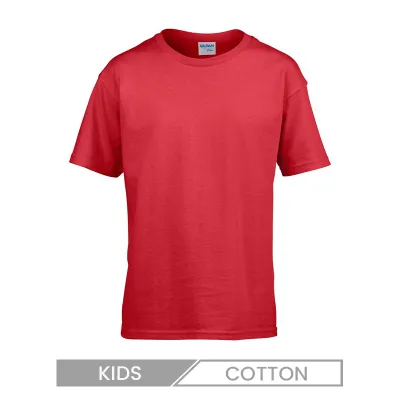 Children Casual Solid Color Short Sleeve T-Shirt Custom Logo