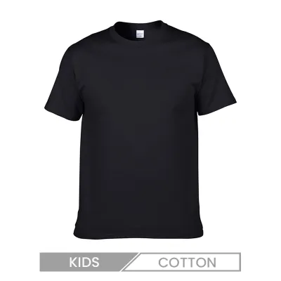 Children Casual Solid Color Short Sleeve T-Shirt Custom Logo