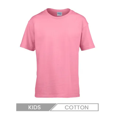 Children Casual Solid Color Short Sleeve T-Shirt Custom Logo
