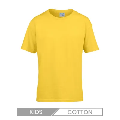 Children Casual Solid Color Short Sleeve T-Shirt Custom Logo