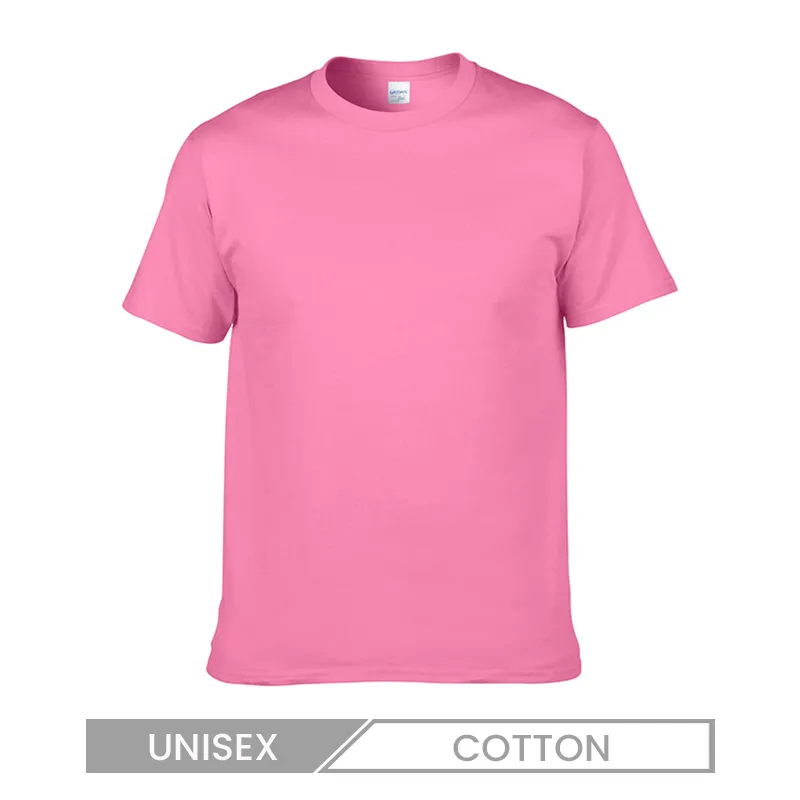 Unisex Casual Cotton Seamless Crewneck T-Shirt
