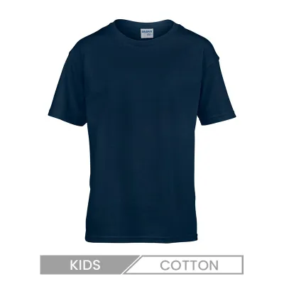 Children Casual Solid Color Short Sleeve T-Shirt Custom Logo