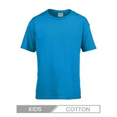 Children Casual Solid Color Short Sleeve T-Shirt Custom Logo