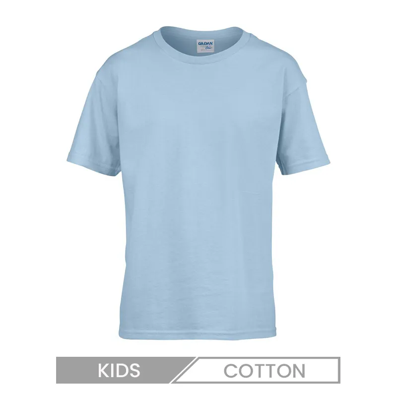 Children Casual Solid Color Short Sleeve T-Shirt Custom Logo