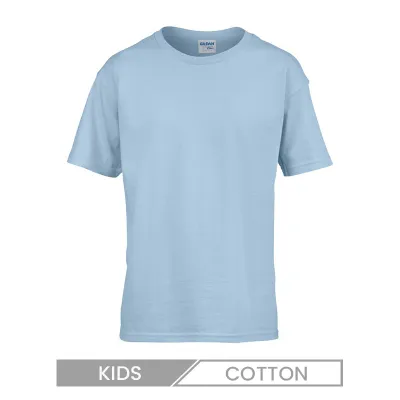 Children Casual Solid Color Short Sleeve T-Shirt Custom Logo