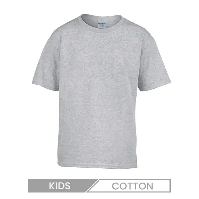 Children Casual Solid Color Short Sleeve T-Shirt Custom Logo